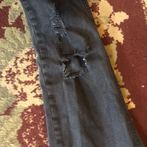 Rag and bone stressed black jeans - high rise skinny size 26 - Picture 2 of 5